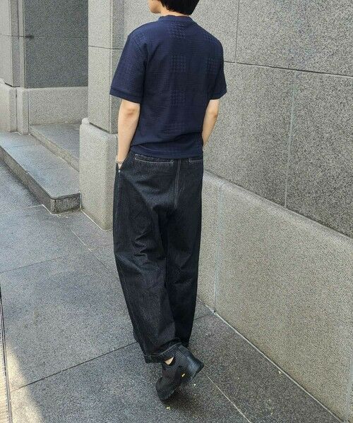 MEN'S BIGI / メンズビギ Tシャツ | リンクスジャガードグレンチェック柄T | 詳細7