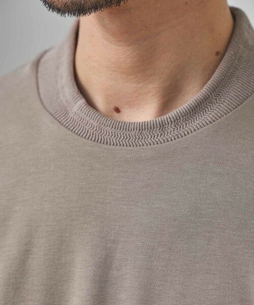 MEN'S BIGI / メンズビギ Tシャツ | シルケットスムースクルーネックテーラーTシャツ | 詳細10