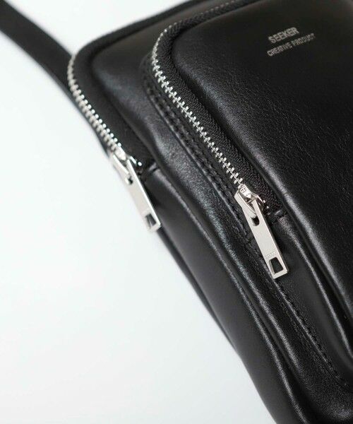MEN'S BIGI / メンズビギ ショルダーバッグ | 【SEEKER/シーカー×UNIONSTATION別注】牛革ミニショルダーバッグ/ネックポーチ | 詳細11
