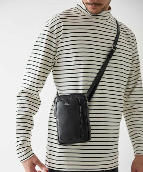 MEN'S BIGI / メンズビギ ショルダーバッグ | 【SEEKER/シーカー×UNIONSTATION別注】牛革ミニショルダーバッグ/ネックポーチ | 詳細2