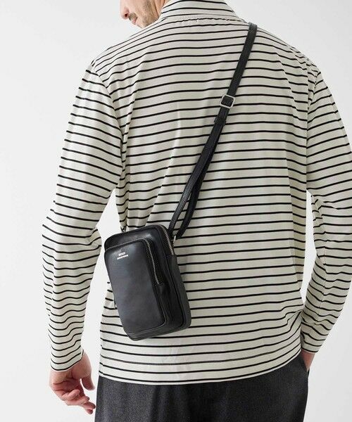 MEN'S BIGI / メンズビギ ショルダーバッグ | 【SEEKER/シーカー×UNIONSTATION別注】牛革ミニショルダーバッグ/ネックポーチ | 詳細3
