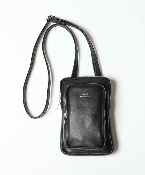 MEN'S BIGI / メンズビギ ショルダーバッグ | 【SEEKER/シーカー×UNIONSTATION別注】牛革ミニショルダーバッグ/ネックポーチ | 詳細5