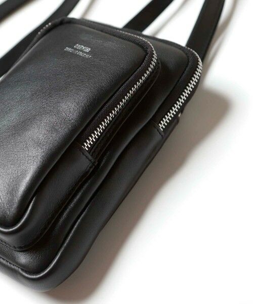 MEN'S BIGI / メンズビギ ショルダーバッグ | 【SEEKER/シーカー×UNIONSTATION別注】牛革ミニショルダーバッグ/ネックポーチ | 詳細9