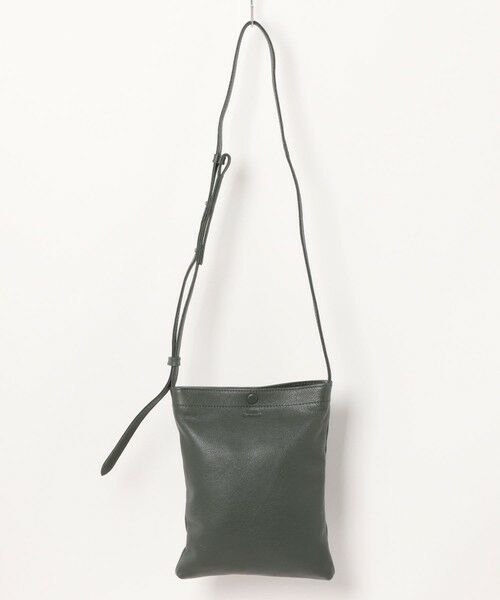 MEN'S BIGI / メンズビギ ショルダーバッグ | <SEEKER / シーカー>シュリンクレザー 縦型サコッシュ | 詳細13