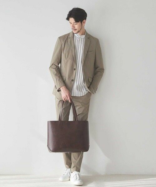 MEN'S BIGI / メンズビギ トートバッグ | ムラ加工フェイクレザートートバッグ | 詳細9