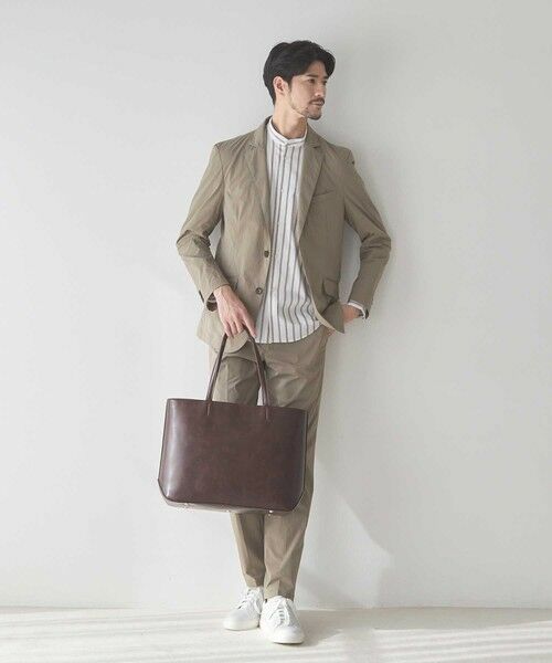 MEN'S BIGI / メンズビギ トートバッグ | ムラ加工フェイクレザートートバッグ | 詳細11