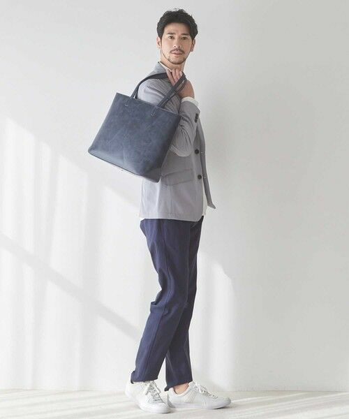MEN'S BIGI / メンズビギ トートバッグ | ムラ加工フェイクレザートートバッグ | 詳細19
