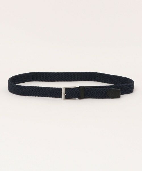 MEN'S BIGI / メンズビギ ベルト・サスペンダー | エラスティックメッシュベルト（ネイビー）