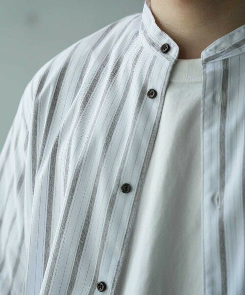 MEN'S BIGI / メンズビギ シャツ・ブラウス | ドビージャガードバンドカラー半袖シャツ | 詳細10