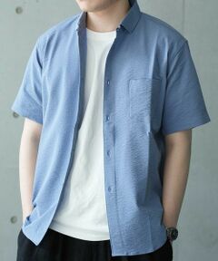 MEN'S BIGI / メンズビギ シャツ・ブラウス | 【抗菌・UVカット】レギュラーフィットワッシャーショートスリーブシャツ