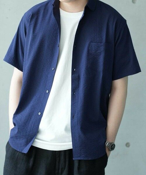 MEN'S BIGI / メンズビギ シャツ・ブラウス | 【抗菌・UVカット】レギュラーフィットワッシャーショートスリーブシャツ | 詳細5
