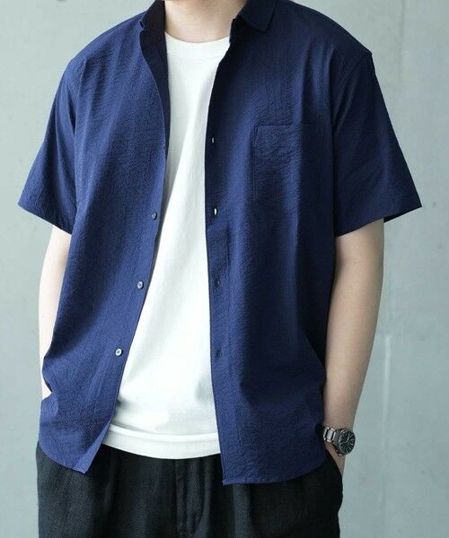 MEN'S BIGI / メンズビギ シャツ・ブラウス | 【抗菌・UVカット】レギュラーフィットワッシャーショートスリーブシャツ | 詳細6