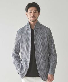 MEN'S BIGI / メンズビギ テーラードジャケット | ポリエステルニットスタンドカラージャケット
