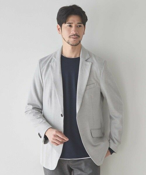 MEN'S BIGI / メンズビギ テーラードジャケット | デニム風トップカルゼテーラードジャケット | 詳細1