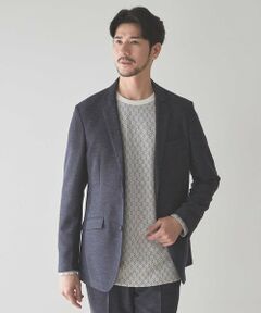 MEN'S BIGI / メンズビギ テーラードジャケット | メランジプリントポンチテーラードジャケット