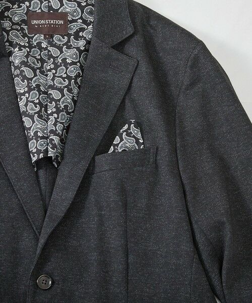 MEN'S BIGI / メンズビギ テーラードジャケット | メランジプリントポンチテーラードジャケット | 詳細1