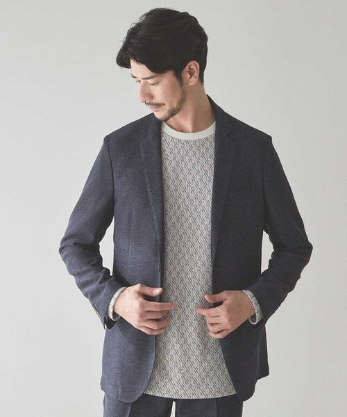 MEN'S BIGI / メンズビギ テーラードジャケット | メランジプリントポンチテーラードジャケット | 詳細8