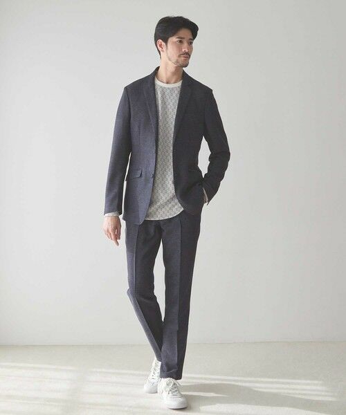 MEN'S BIGI / メンズビギ テーラードジャケット | メランジプリントポンチテーラードジャケット | 詳細11