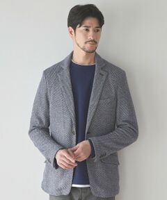 MEN'S BIGI / メンズビギ テーラードジャケット | ラッセル編みテーラードジャケット