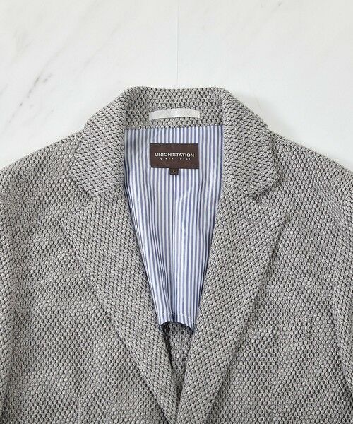 MEN'S BIGI / メンズビギ テーラードジャケット | ラッセル編みテーラードジャケット | 詳細1