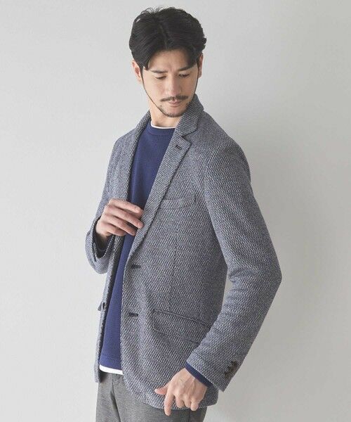 MEN'S BIGI / メンズビギ テーラードジャケット | ラッセル編みテーラードジャケット | 詳細8