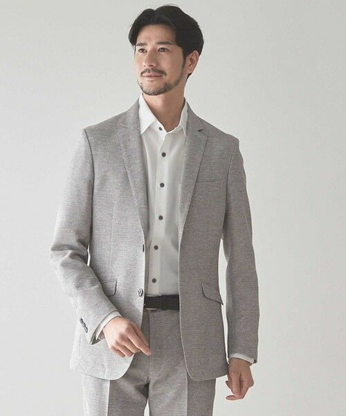 MEN'S BIGI / メンズビギ テーラードジャケット | カラミ織りテーラードジャケット | 詳細1
