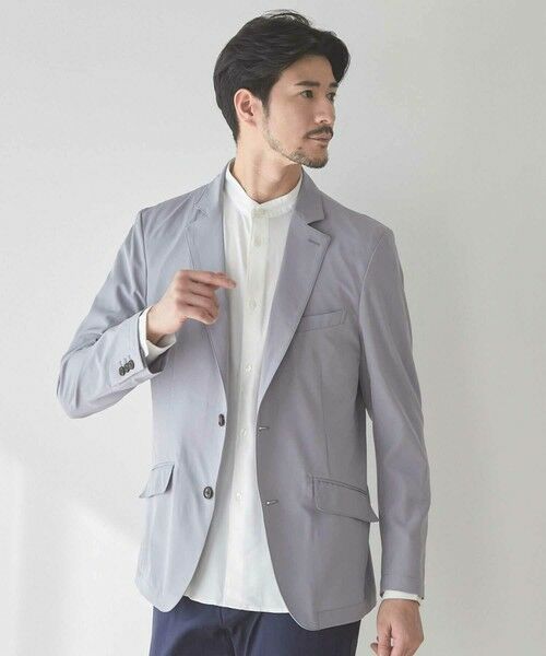 MEN'S BIGI / メンズビギ テーラードジャケット | ハイパーストレッチポリエステルタフタテーラードジャケット | 詳細2