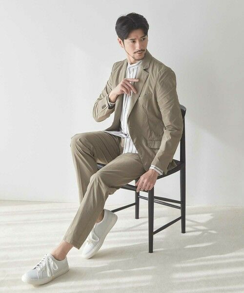 MEN'S BIGI / メンズビギ テーラードジャケット | ハイパーストレッチポリエステルタフタテーラードジャケット | 詳細12