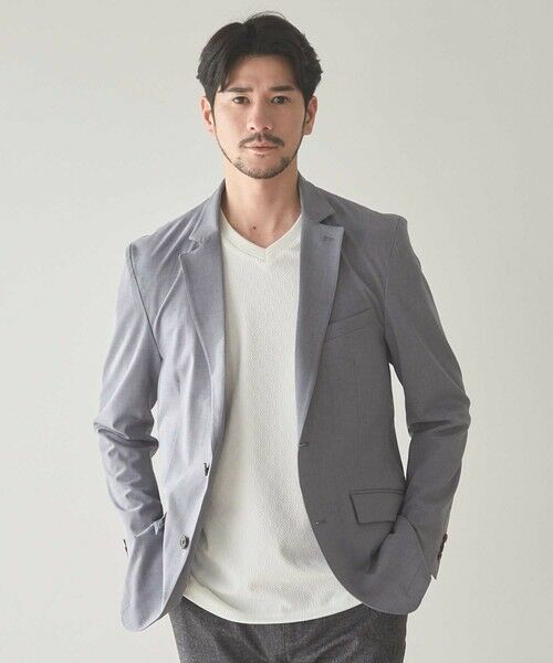 MEN'S BIGI / メンズビギ テーラードジャケット | ストレッチスラブカチオンテーラードジャケット | 詳細1