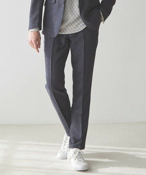 MEN'S BIGI / メンズビギ その他パンツ | 【セットアップ着用可】メランジプリントポンチスラックス（ネイビー）