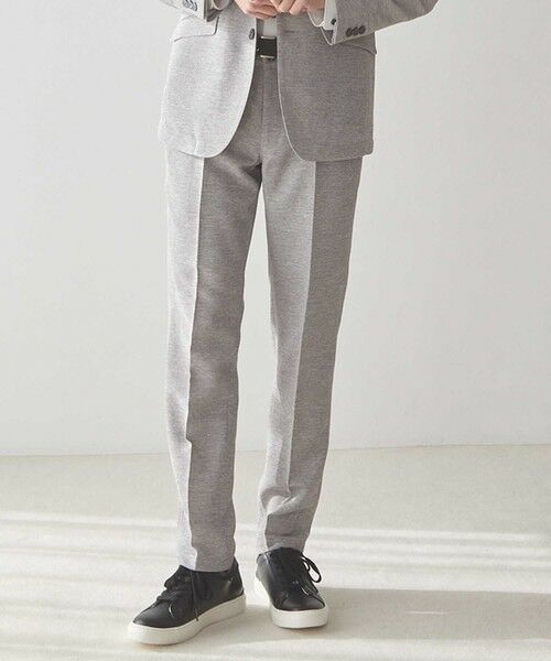 MEN'S BIGI / メンズビギ スラックス・ドレスパンツ | カラミ織りスラックス（ライトグレー）