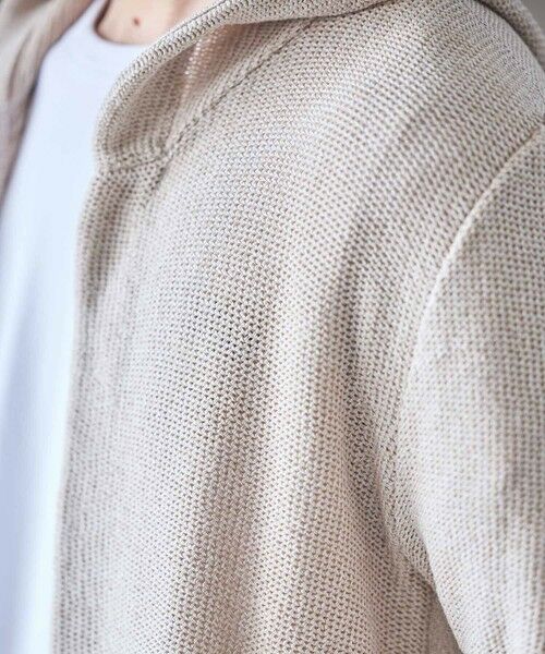 MEN'S BIGI / メンズビギ ニット・セーター | ウォッシャブルボタンレスパーカーカーディガン | 詳細3