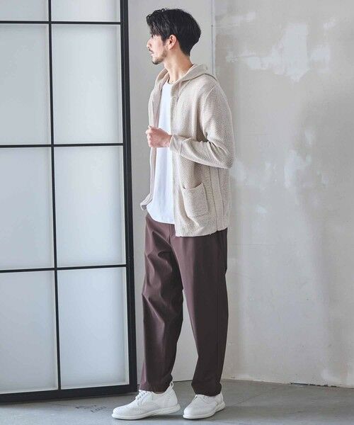 MEN'S BIGI / メンズビギ ニット・セーター | ウォッシャブルボタンレスパーカーカーディガン | 詳細5