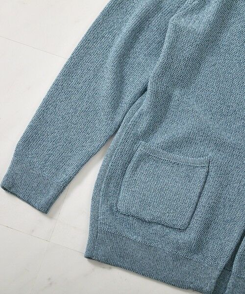 MEN'S BIGI / メンズビギ ニット・セーター | ウォッシャブルボタンレスパーカーカーディガン | 詳細9