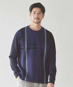 MEN'S BIGI / メンズビギ スウェット | チェック柄パッチワークスウェット