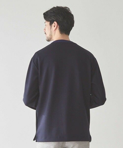 MEN'S BIGI / メンズビギ スウェット | チェック柄パッチワークスウェット | 詳細7