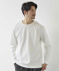 MEN'S BIGI / メンズビギ スウェット | フェイクスウェードエンボス加工スウェット