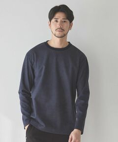 MEN'S BIGI / メンズビギ スウェット | フェイクスウェードエンボス加工スウェット