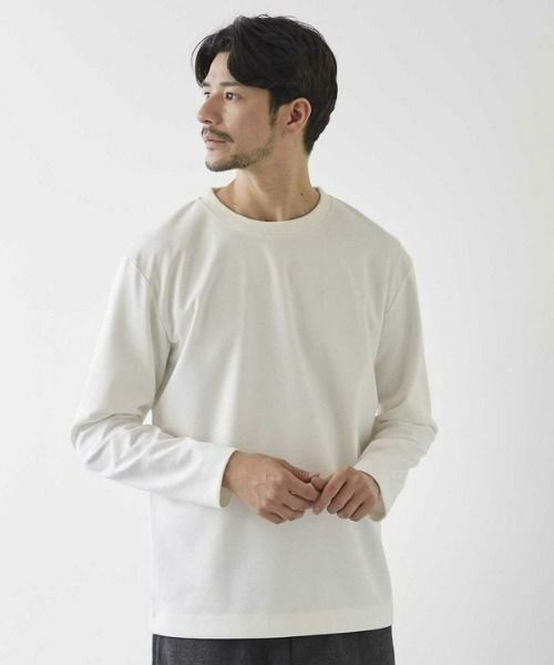 MEN'S BIGI / メンズビギ スウェット | フェイクスウェードエンボス加工スウェット | 詳細1