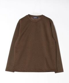 MEN'S BIGI / メンズビギ スウェット | ジャガード×ダンボールバスケットスウェット