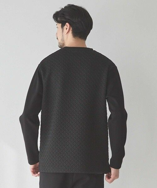MEN'S BIGI / メンズビギ スウェット | ジャガード×ダンボールバスケットスウェット | 詳細8