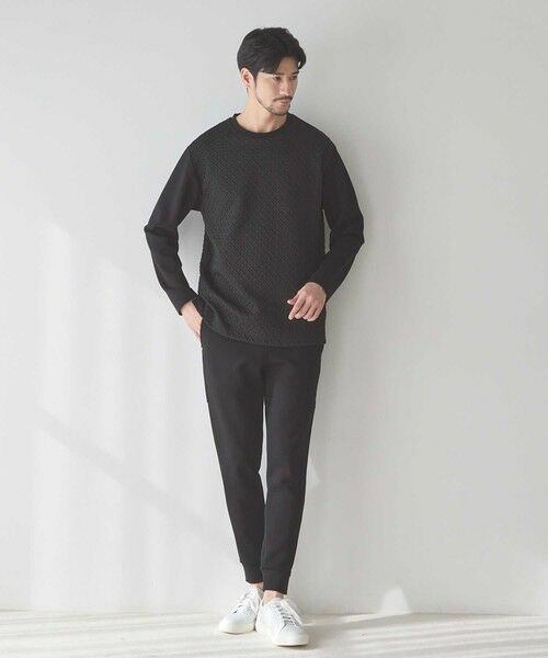 MEN'S BIGI / メンズビギ スウェット | ジャガード×ダンボールバスケットスウェット | 詳細9