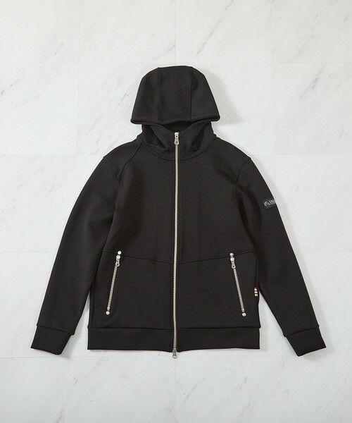 MEN'S BIGI / メンズビギ スウェット | <プロスペリティ×UNION STATION>ストレッチポンチジップアップパーカ（ブラック）