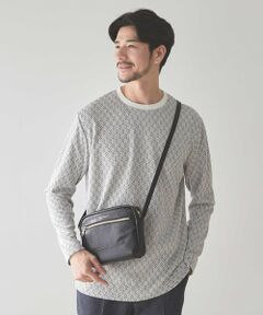 MEN'S BIGI / メンズビギ Tシャツ | <UNION STATION by MEN'S BIGI>ジオメトリックジャガードロンT