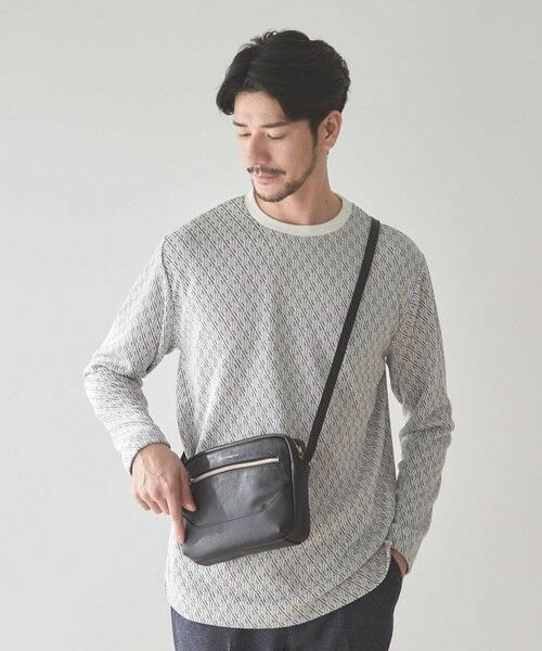 MEN'S BIGI / メンズビギ Tシャツ | <UNION STATION by MEN'S BIGI>ジオメトリックジャガードロンT | 詳細2