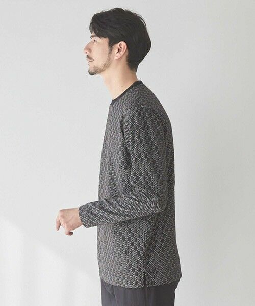 MEN'S BIGI / メンズビギ Tシャツ | <UNION STATION by MEN'S BIGI>ジオメトリックジャガードロンT | 詳細6