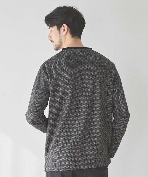 MEN'S BIGI / メンズビギ Tシャツ | <UNION STATION by MEN'S BIGI>ジオメトリックジャガードロンT | 詳細7