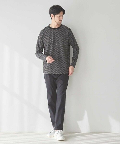 MEN'S BIGI / メンズビギ Tシャツ | <UNION STATION by MEN'S BIGI>ジオメトリックジャガードロンT | 詳細8