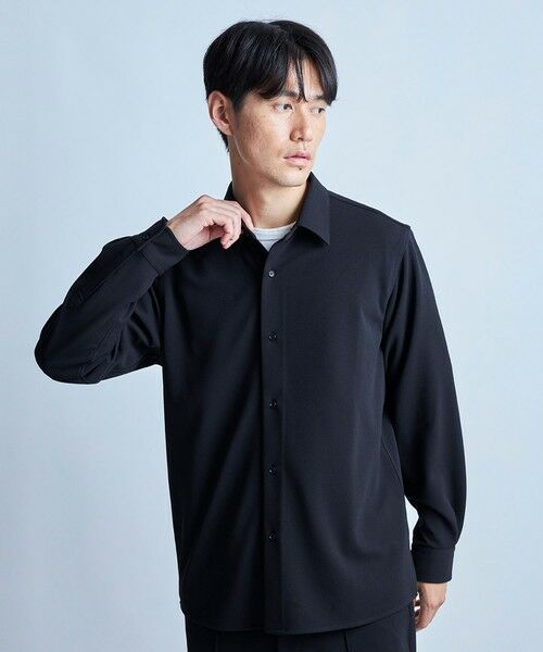 MEN'S BIGI / メンズビギ シャツ・ブラウス | アムンゼンジャージシャツ（ブラック）