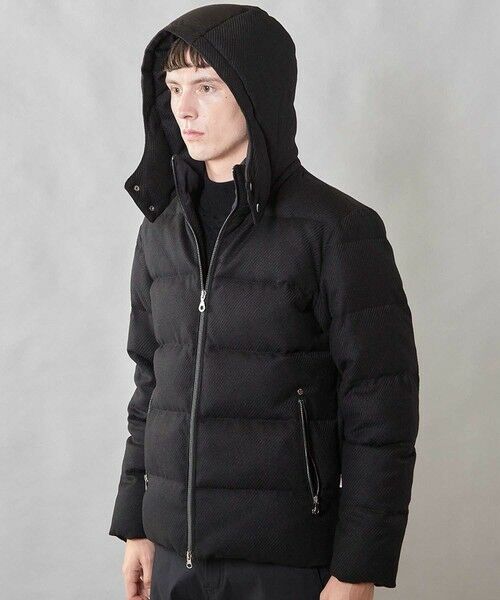 MEN'S BIGI / メンズビギ ダウンジャケット・ベスト | 【THERMOLITE / サーモライト】カルゼウールライク中綿ブルゾン（ブラック）